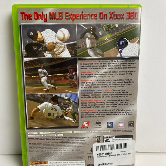 🕹⚾️XBOX 360 MAJOR LEAGUE BASEBALL 2K6🕹⚾️ - Picture 2 of 7